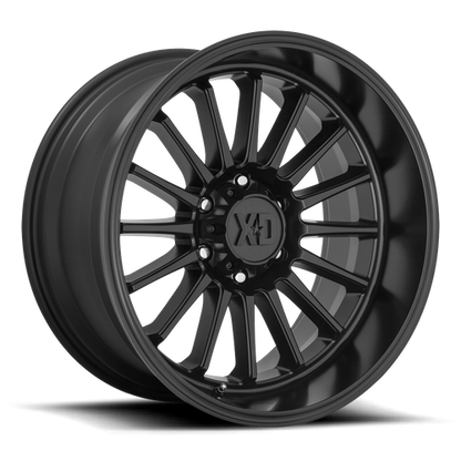 22x10 XD XD857 WHIPLASH Satin Black Wheel 5x5 (-18mm)