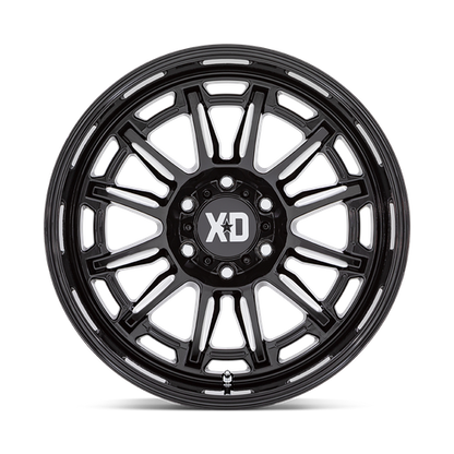 20x9 XD XD865 PHOENIX Gloss Black Milled Wheel 5x5 (0mm)