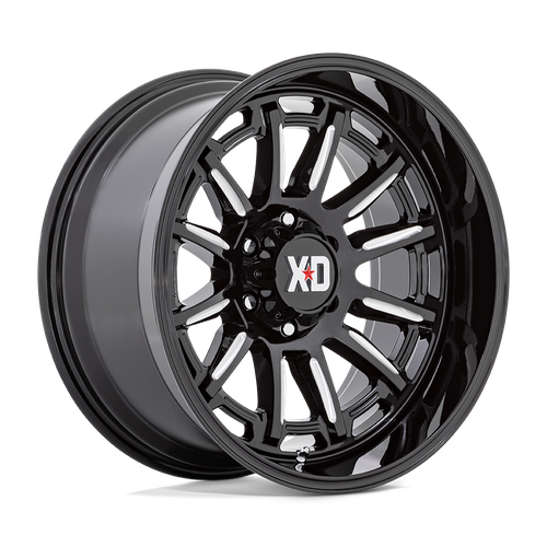 20x9 XD XD865 PHOENIX Gloss Black Milled Wheel 5x5 (0mm)