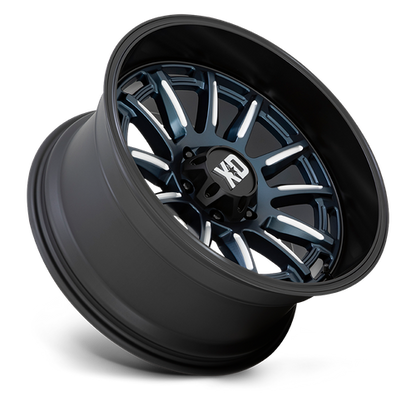 20x10 XD XD865 PHOENIX Metallic Blue Milled With Black Lip Wheel 6x135 (-18mm)