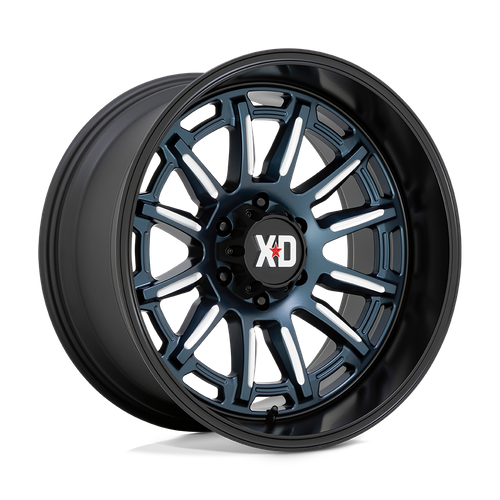 20x9 XD XD865 PHOENIX Metallic Blue Milled With Black Lip Wheel 5x5 (18mm)