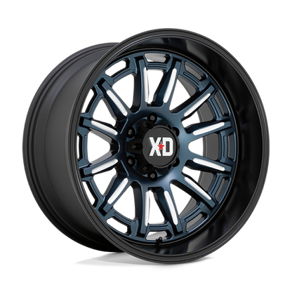20x10 XD XD865 PHOENIX Metallic Blue Milled With Black Lip Wheel 6x135 (-18mm)