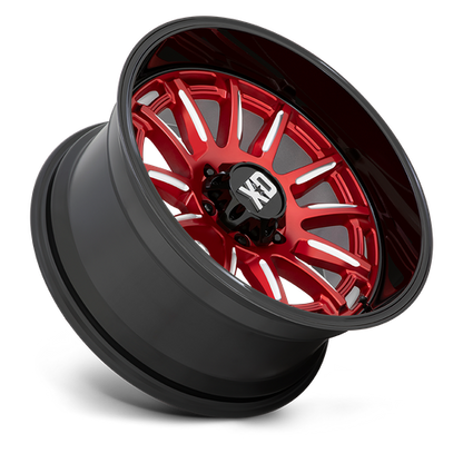 20x9 XD XD865 PHOENIX Candy Red Milled With Black Lip Wheel 6x135 (0mm)