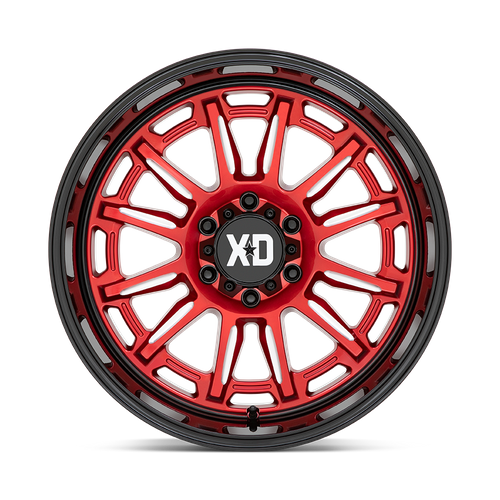 20x9 XD XD865 PHOENIX Candy Red Milled With Black Lip Wheel 6x135 (0mm)