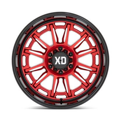 20x9 XD XD865 PHOENIX Candy Red Milled With Black Lip Wheel 6x135 (0mm)