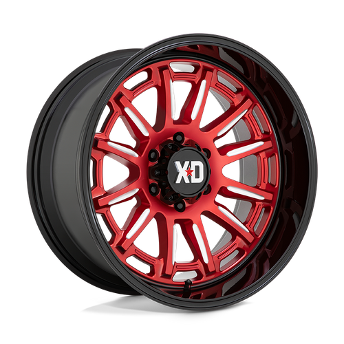 20x9 XD XD865 PHOENIX Candy Red Milled With Black Lip Wheel 6x135 (0mm)