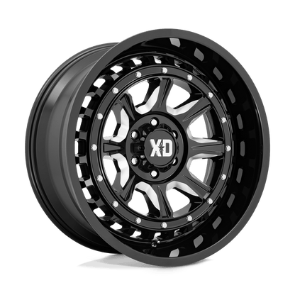 22x10 XD Series XD866 Outlander Gloss Black Milled Wheel 8x170 (-18mm)