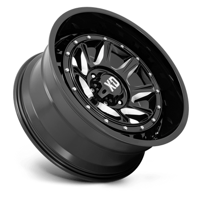 22x10 XD Series XD866 Outlander Gloss Black Milled Wheel 8x6.5 (-18mm)