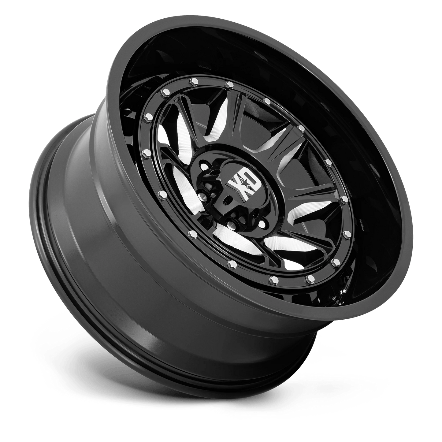 22x10 XD Series XD866 Outlander Gloss Black Milled Wheel 6x135 (-18mm)