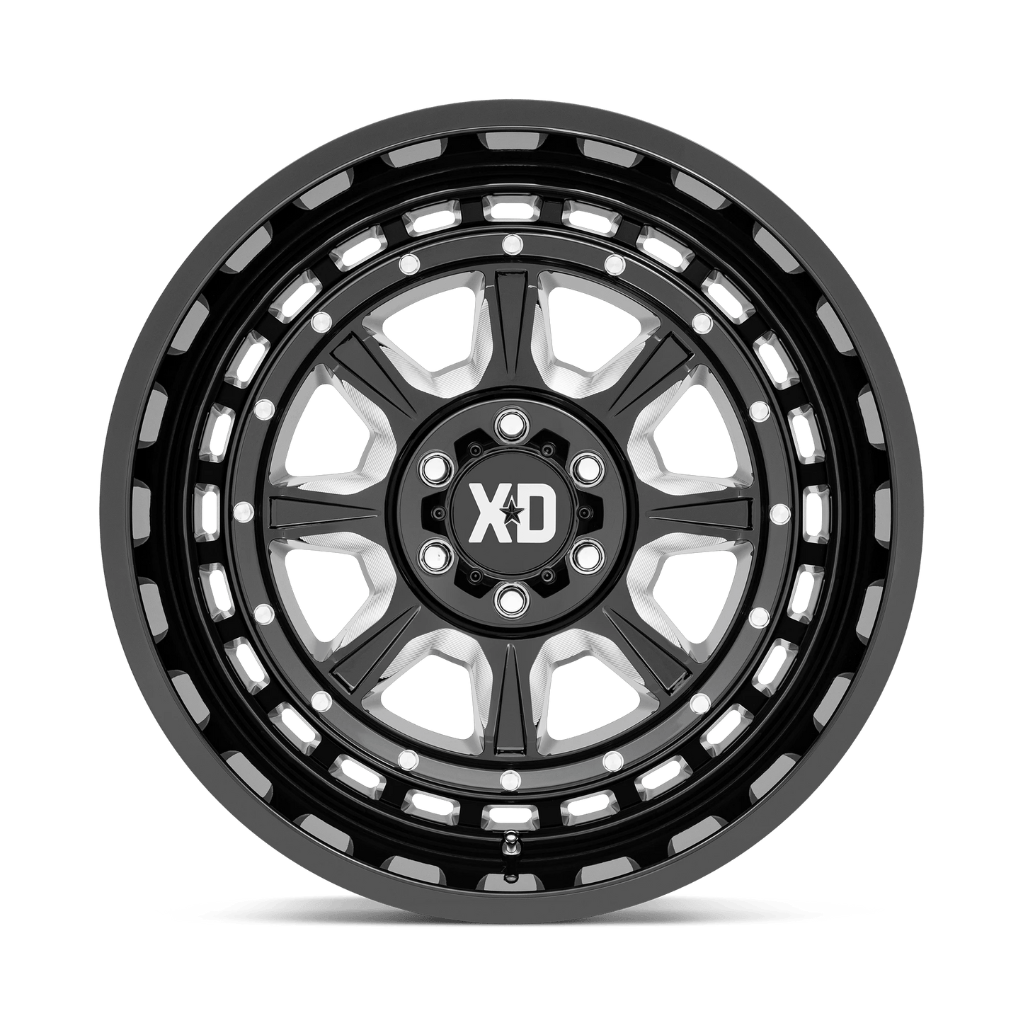 22x10 XD Series XD866 Outlander Gloss Black Milled Wheel 5x5.5 (-18mm)