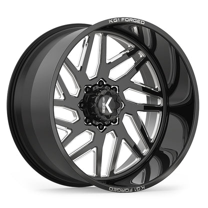 26x16 KG1 Forged KF009 Yaz Gloss Black Milled FORGED Wheel 8x170 (-101mm)