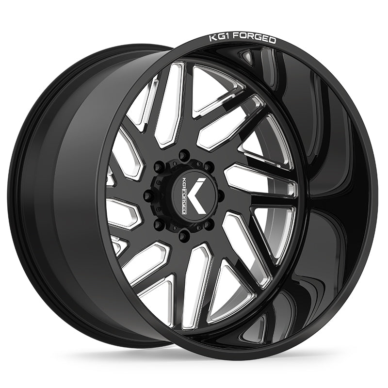 26x16 KG1 Forged KF009 Yaz-N Black Milled LEFT DIRECTIONAL Wheel Blank (-101mm)