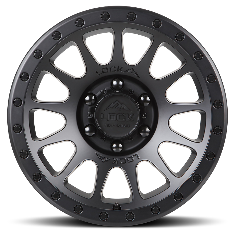 20x10 Lock Off-Road Yosemite Matte Black W/ Matte Black Ring Wheel 6x5.5 (-18mm)