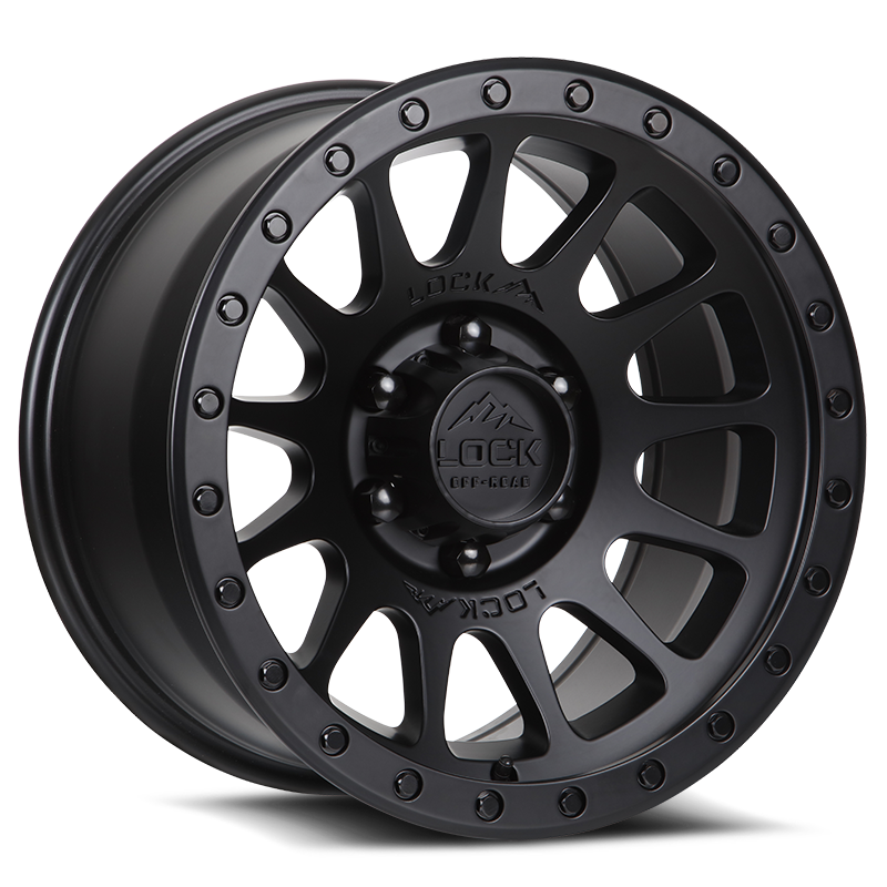 20x10 Lock Off-Road Yosemite Matte Black W/ Matte Black Ring Wheel 8x6.5 (-18mm)