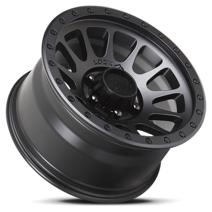 20x10 Lock Off-Road Yosemite Matte Black W/ Matte Black Ring Wheel 8x6.5 (-18mm)