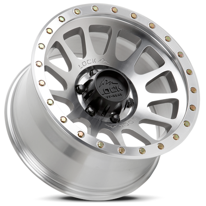 17x9 Lock Off-Road Yosemite Machine With Clear Coat Wheel 5x5 (0mm)
