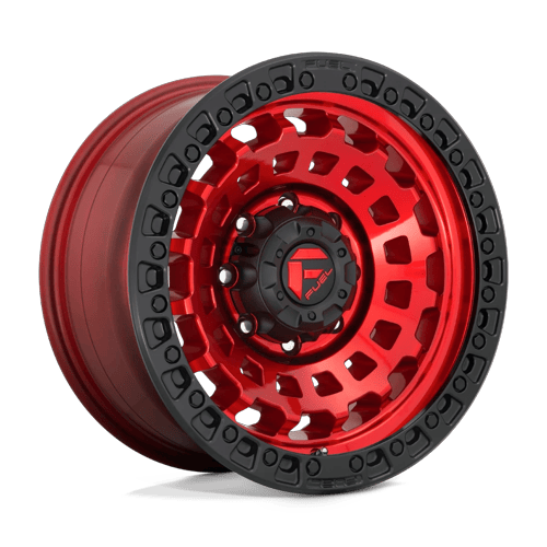 17x8.5 Fuel Off-Road D632 Zephyr Candy Red Black Bead Ring Wheel 5x4.75 (34mm)