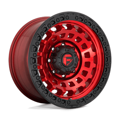 17x8.5 Fuel Off-Road D632 Zephyr Candy Red Black Bead Ring Wheel 5x4.75 (34mm)