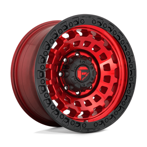 17x8.5 Fuel Off-Road D632 Zephyr Candy Red Black Bead Ring Wheel 5x4.75 (34mm)