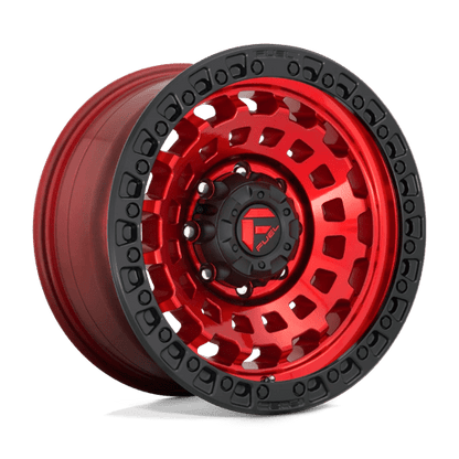 17x8.5 Fuel Off-Road D632 Zephyr Candy Red Black Bead Ring Wheel 5x4.75 (34mm)