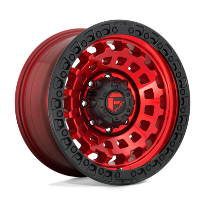 17x8.5 Fuel Off-Road D632 Zephyr Candy Red Black Bead Ring Wheel 5x4.75 (34mm)