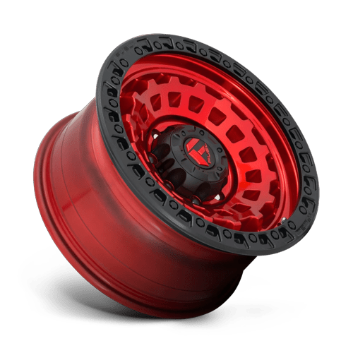 17x8.5 Fuel Off-Road D632 Zephyr Candy Red Black Bead Ring Wheel 5x4.75 (34mm)
