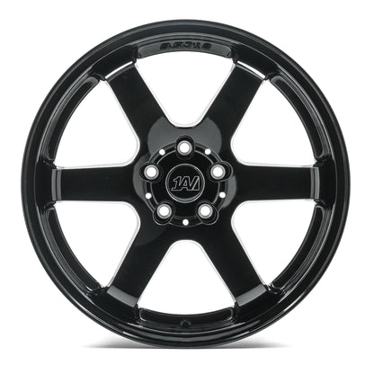 18x8.5 Axe ZX6 Gloss Black Wheels Blank (40mm) Set of 4