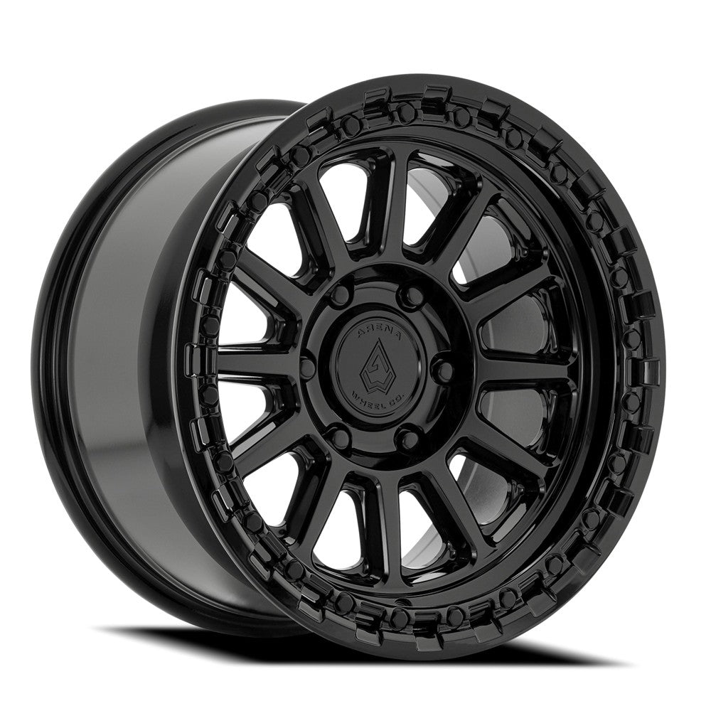 20x9 Arena Wheel Co. A128 Enduro Glossy Black Wheel 6x135 (20mm)
