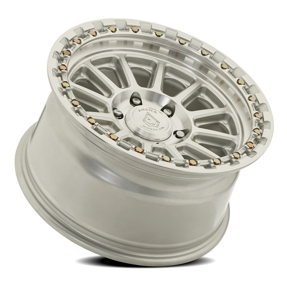 20x9 Arena Wheel Co.  A128 Enduro Gloss Silver Machined Wheel 6x5.5 (20mm)