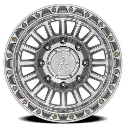20x9 Arena Wheel Co. A130 Podium Gloss Silver Machined Wheel 8x6.5 (0mm)
