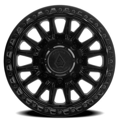 20x9 Arena A132 Blitz Satin Black Center Glossy Black Lip Wheel 8x180 (0mm)