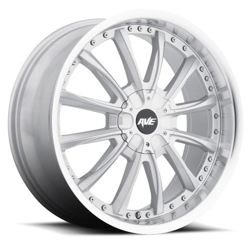 22x9.5 Avenue A611 Gloss Silver Machined Wheel 5x4.5/5x120 (35mm)