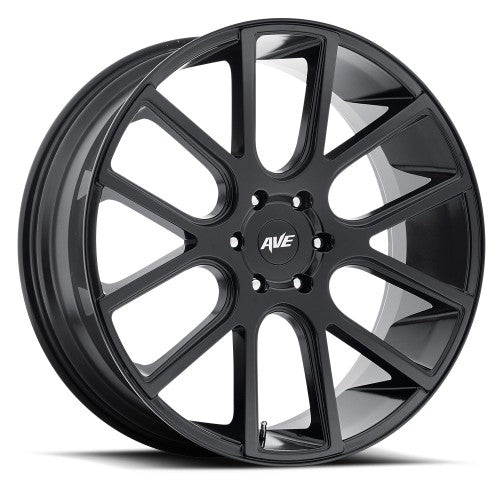 18x8 Avenue A614 Full Satin Black Wheel 5x115 (40mm)
