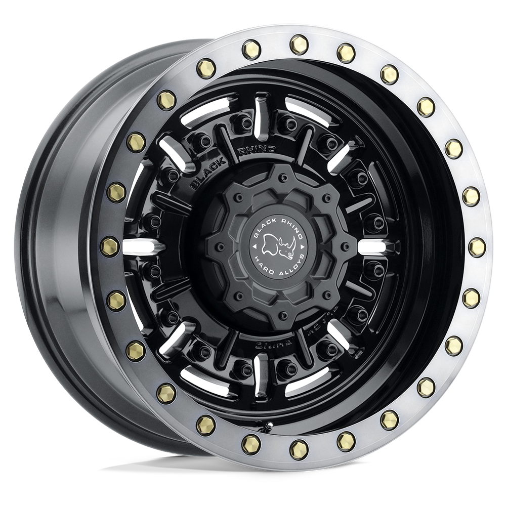 17x8.5 Black Rhino Abrams Gloss Gun Black Machined Dark Tint Wheel 6x5.5 (0mm)