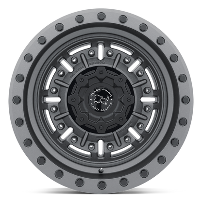 20x9.5 Black Rhino ABRAMS TEXTURED MATTE GUNMETAL Wheel 8x170 (-18mm)