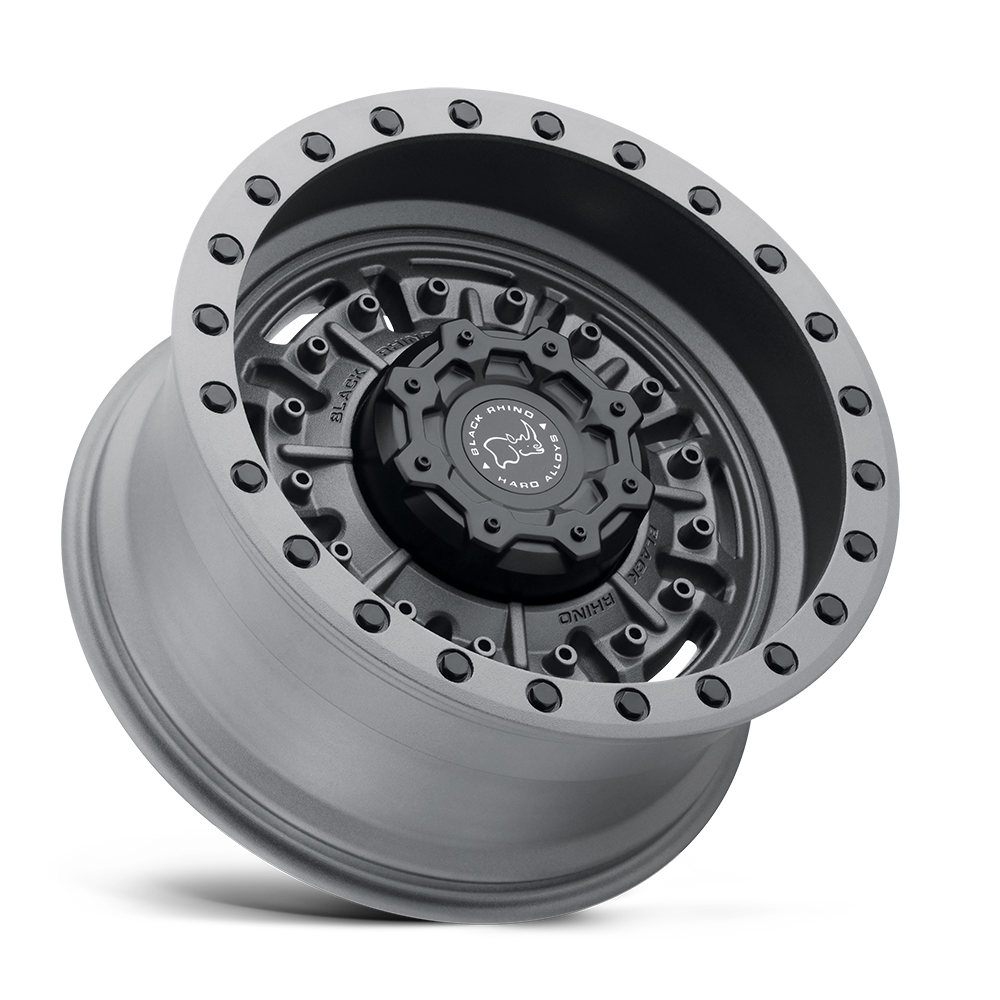 18x9.5 Black Rhino Abrams Textured Matte Gunmetal Wheel 6x5.5 (12mm)