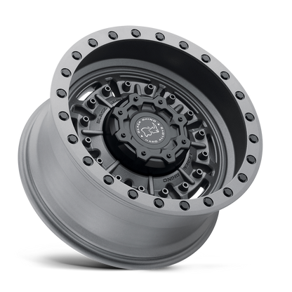 18x9.5 Black Rhino Abrams Textured Matte Gunmetal Wheel 6x5.5 (12mm)
