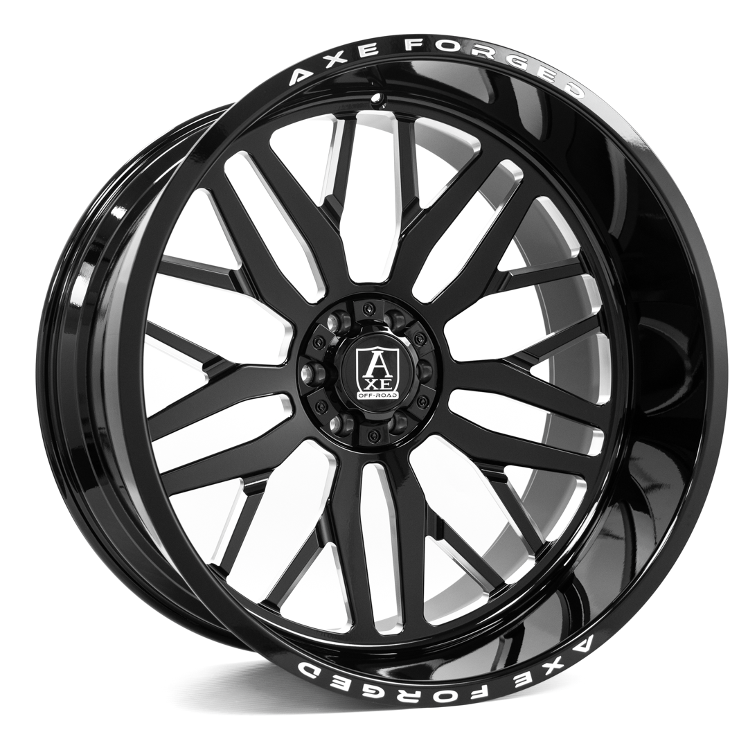 26x14 Axe AF11 Gloss Black Milled FORGED Wheel 6x135/6x5.5 (-76mm)