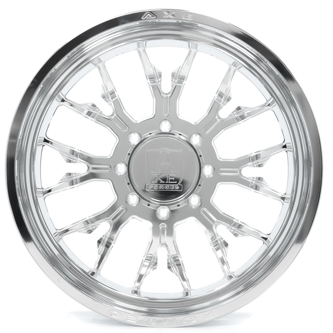 26x8.25 Axe Wheels AF6 Fully Polished FORGED DUALLY INNER Wheel 8x210 (156mm)