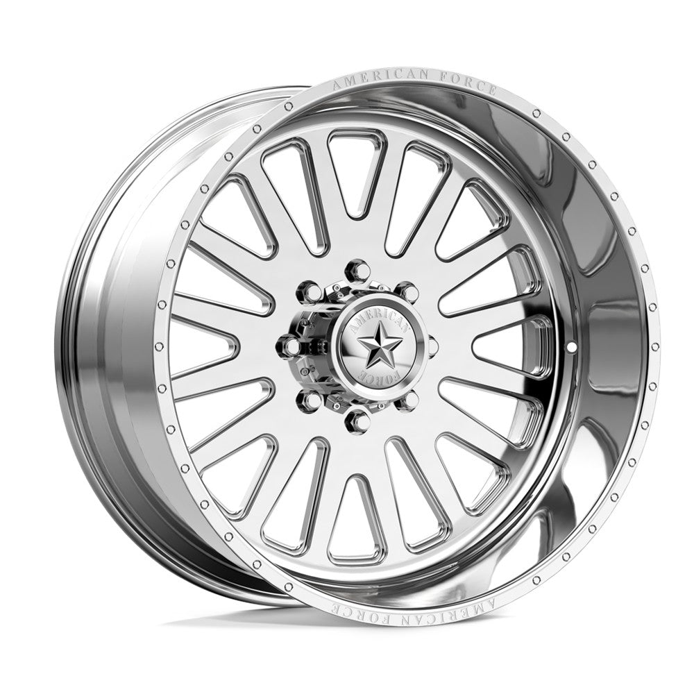 22x12 American Force AW020 Atom SS Polished FORGED Wheel 5x5 (-40mm)