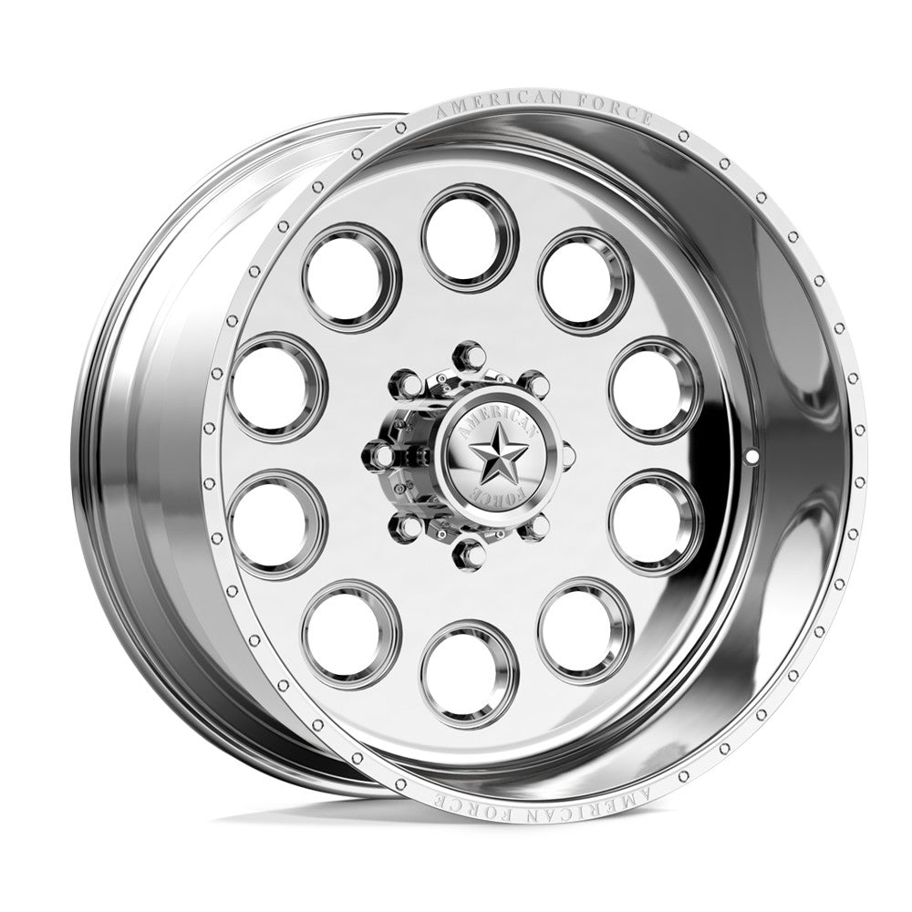 20x14 American Force Big Ten SS Glossy Black Milled FORGED Wheel 8x6.5 (-40mm)