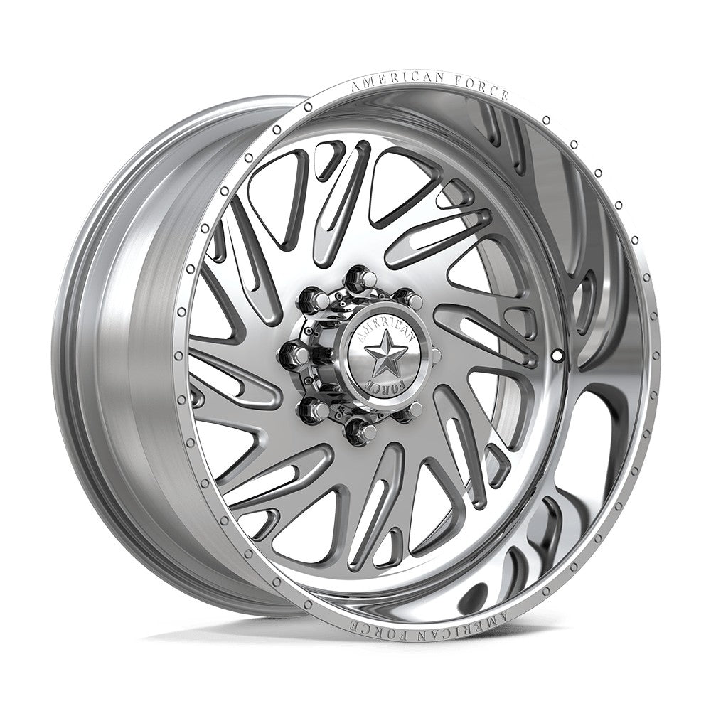 24x11 American Force N53 Engage SS Glossy Black Mach FORGED Wheel 8x180 (0mm)