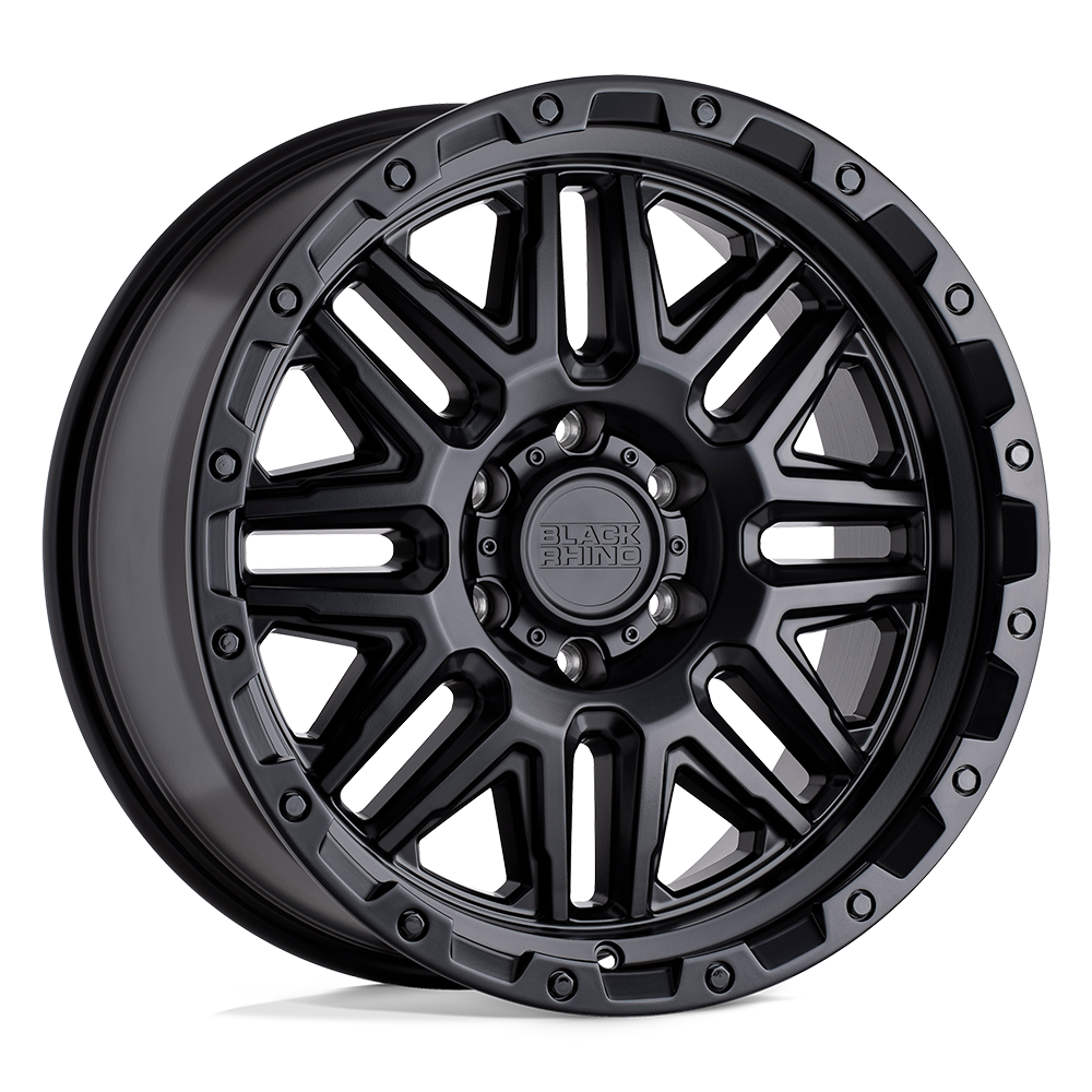 20x9 Black Rhino ALAMO MATTE BLACK W/ BLACK BOLTS Wheel 6x5.5 (12mm)