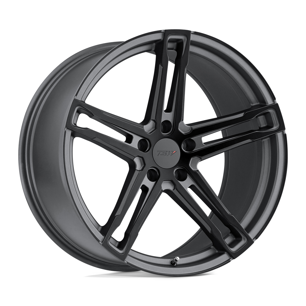 19x8 TSW MECHANICA MATTE GUNMETAL W/ MATTE BLACK FACE Wheel 5x108 (40mm)