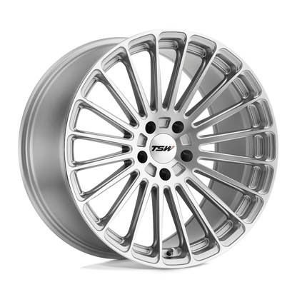22x11 TSW TURBINA TITANIUM SILVER W/ MIRROR CUT FACE Wheel 5x112 (25mm)