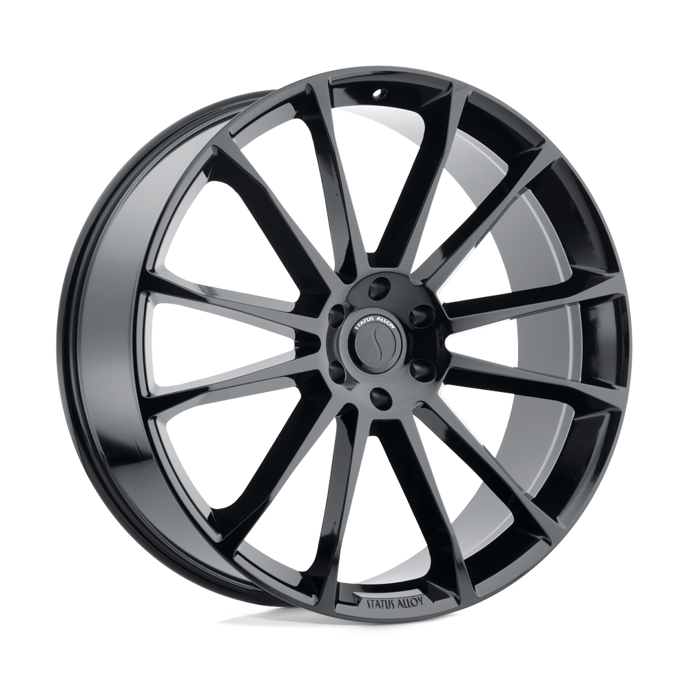 22x9.5 Status GOLIATH GLOSS BLACK Wheel 5x120 (30mm)