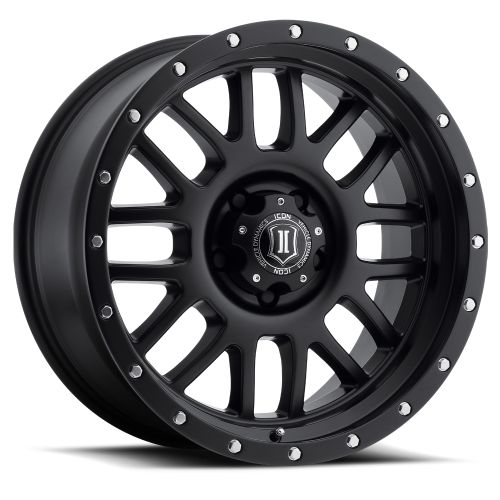 20x9 Icon Alloys Alpha Satin Black Wheel 5x150 (16mm)