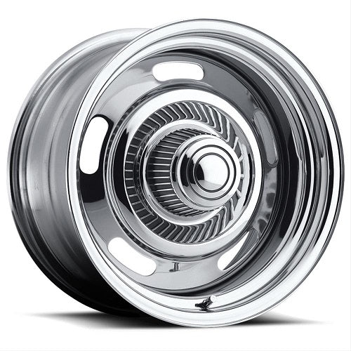 15x8 American Muscle 57 Rally Chrome Wheel 5x5 (-6mm)