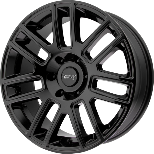 22x9 American Racing AR915 Gloss Black Machined Wheel 6x5.5 (15mm)