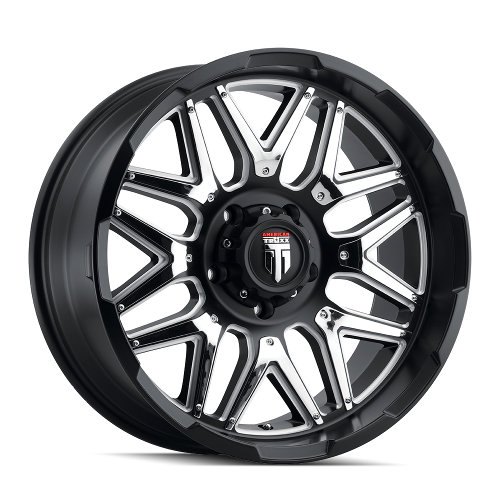 20x9 American Truxx Grind Black Milled Wheel 6x135 (0mm)